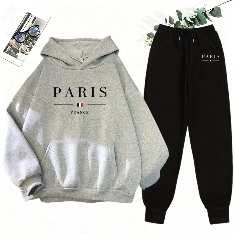 Streetwear Hoodie - 2026 Women 2 Piece Tracksuit Set