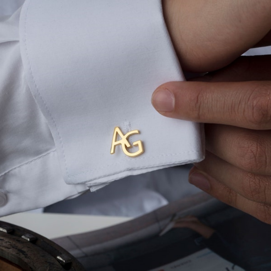 Men'S Fashion For Wedding - Custom Name Cufflinks for Men Stainless