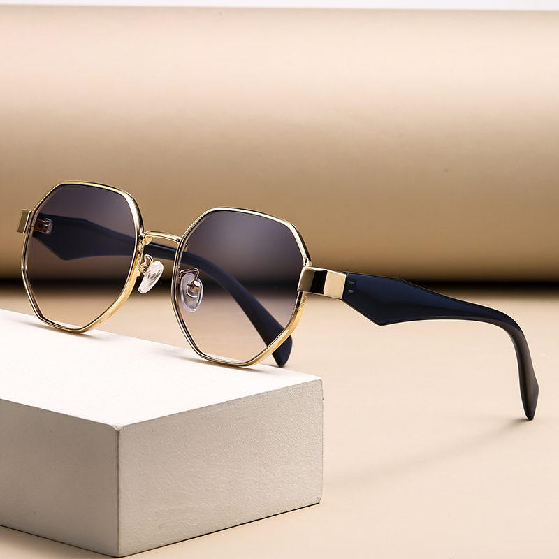 Men'S Fashion Round Glasses - Retro Round Frame Large Frame Sunglasses