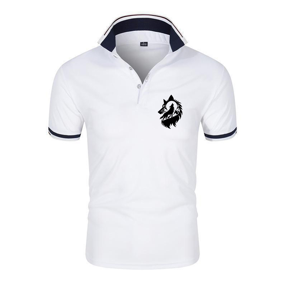Men'S Fashion Golf Clothing - 2026 Wolf Moon Logo Print New