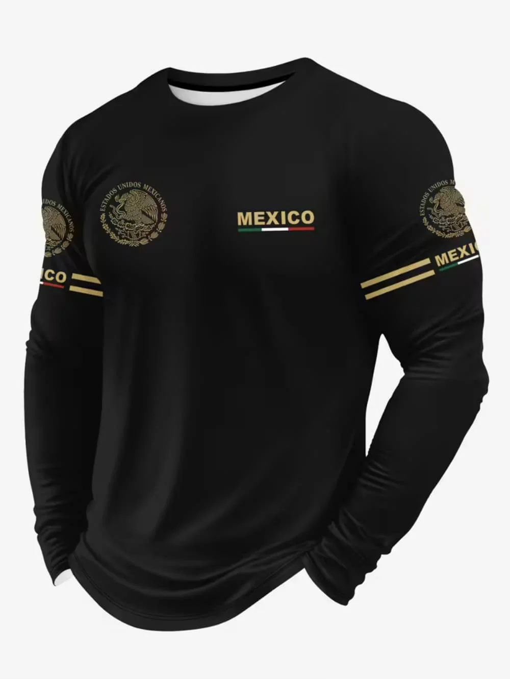Mens Fashion Trend - Men's Mexico Eagle Print T‑Shirt, Fashion