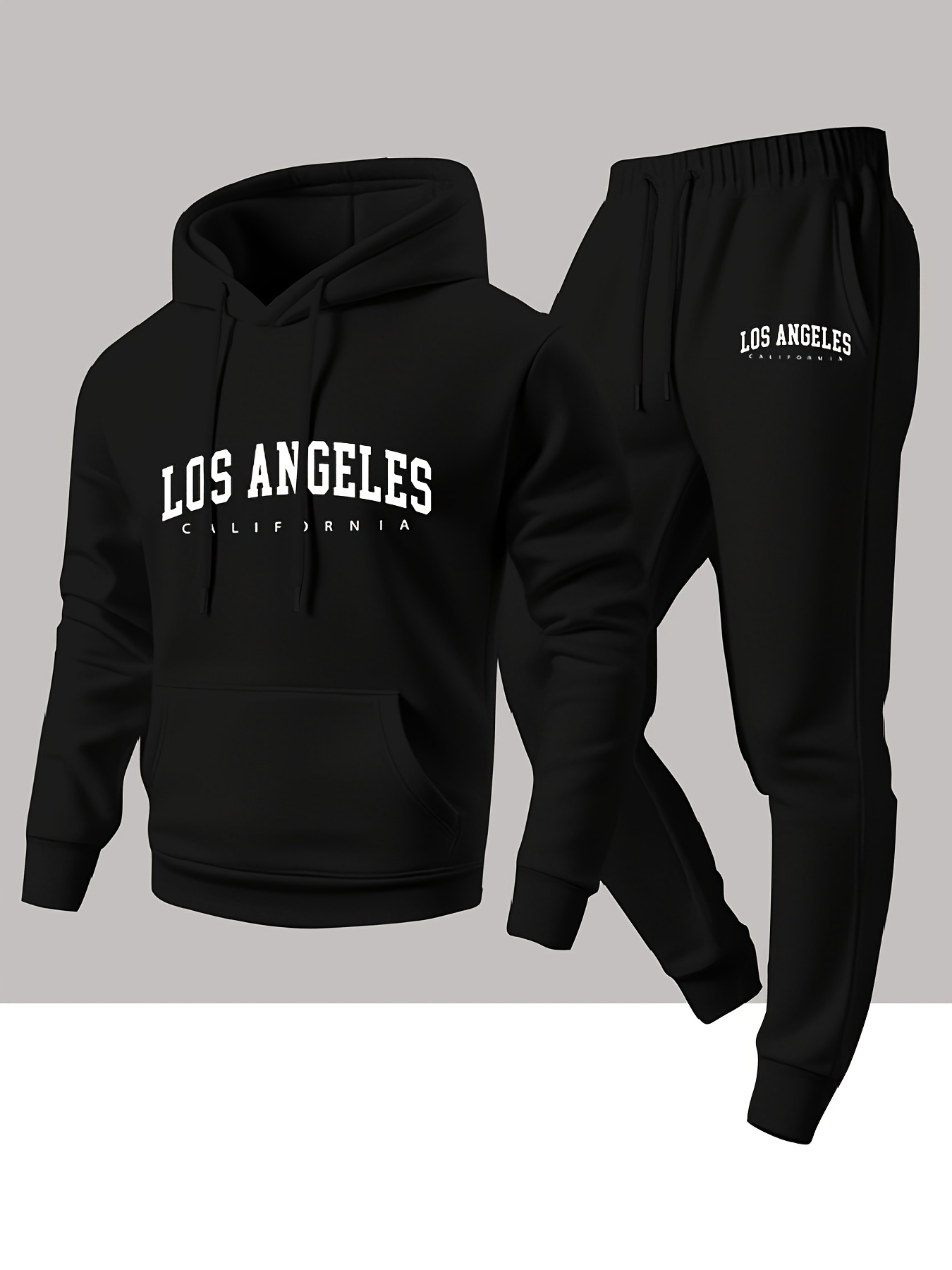 Streetwear Hoodie - Men 2 Piece Tracksuit Los Angeles
