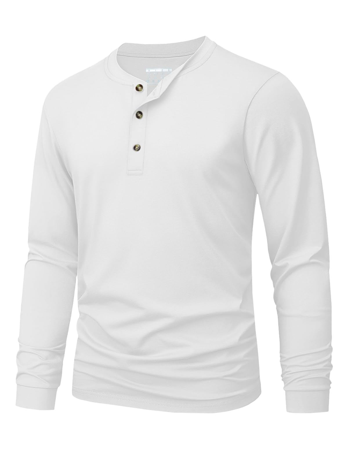 Mens Fashion Trend - Men's Henley T-Shirt Simple Solid Color
