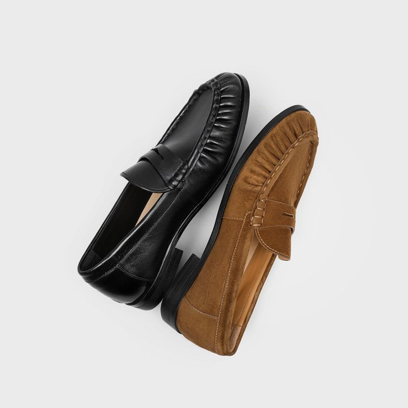 Wrinkles Round Head Male Flats - đánh giá và giá Mens Fashion Zapatos
