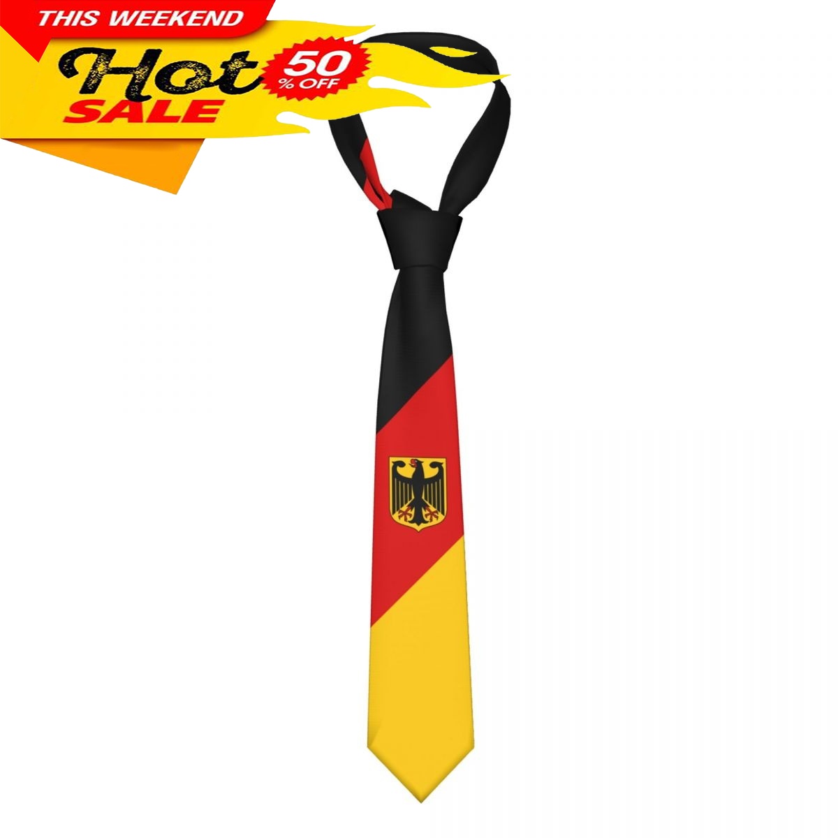 Germany Flag Tie Emblem Neckti - đánh giá và giá Men'S Fashion For Wedding