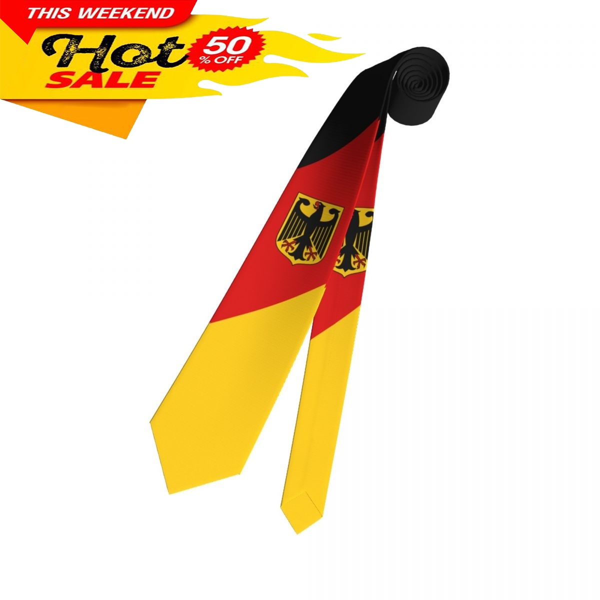 Germany Flag Tie Emblem Neckti - đánh giá và giá Men'S Fashion For Wedding