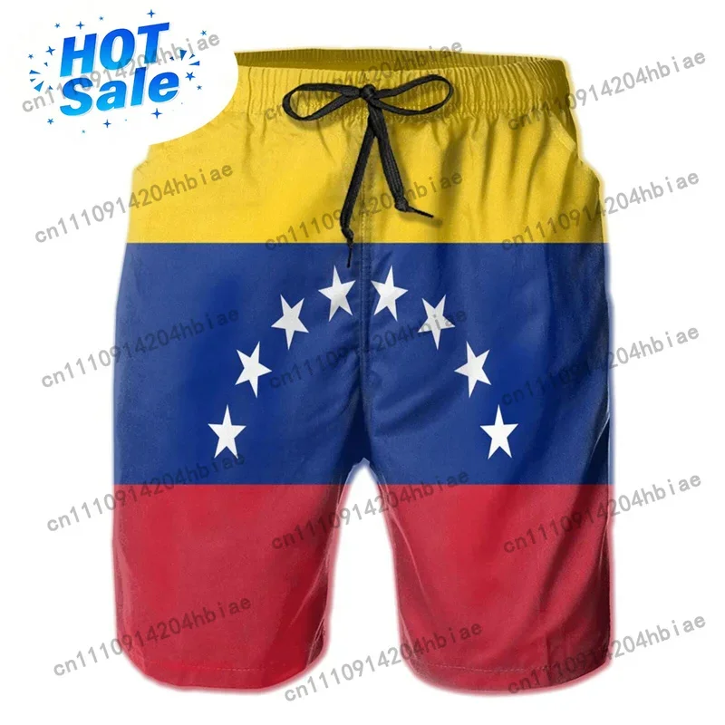 3d Print Venezuela Flag Short  - đánh giá và giá Swim Trunk Shorts