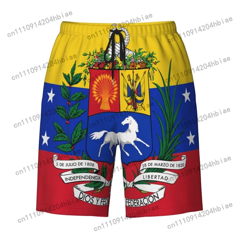 3d Print Venezuela Flag Short  - đánh giá và giá Swim Trunk Shorts