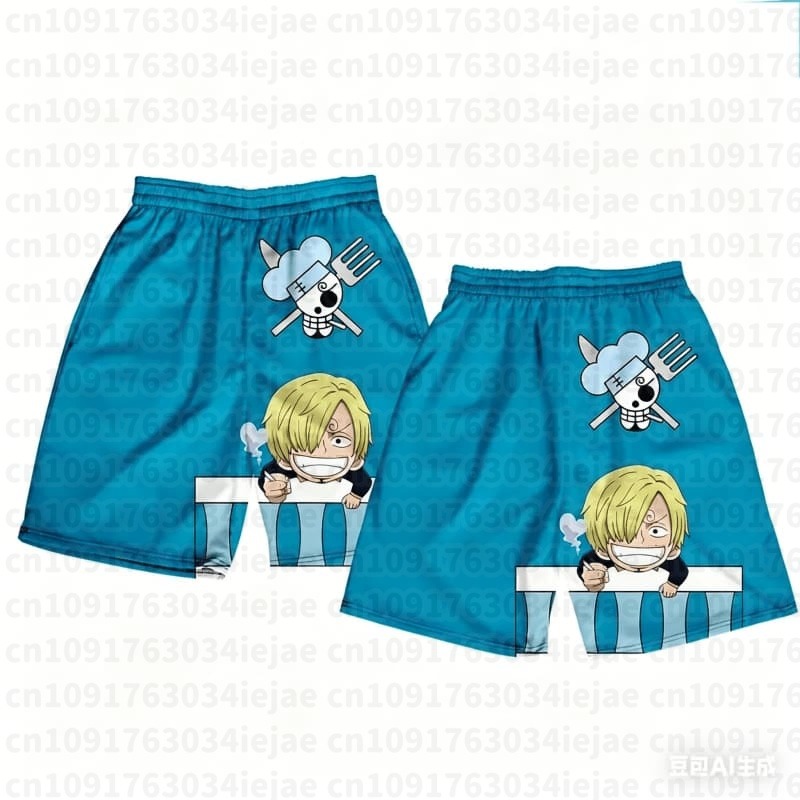 One Piece 3D Print Shorts Shan - đánh giá và giá Swim Trunk Shorts