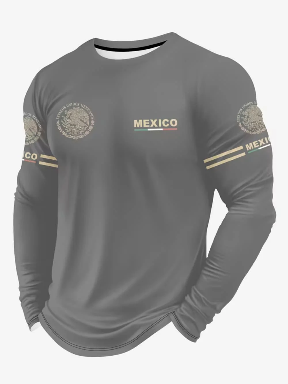 Men's Mexico Eagle Print T‑Shi - đánh giá và giá Mens Fashion Trend