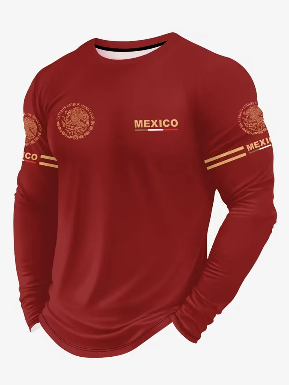 Men's Mexico Eagle Print T‑Shi - đánh giá và giá Mens Fashion Trend