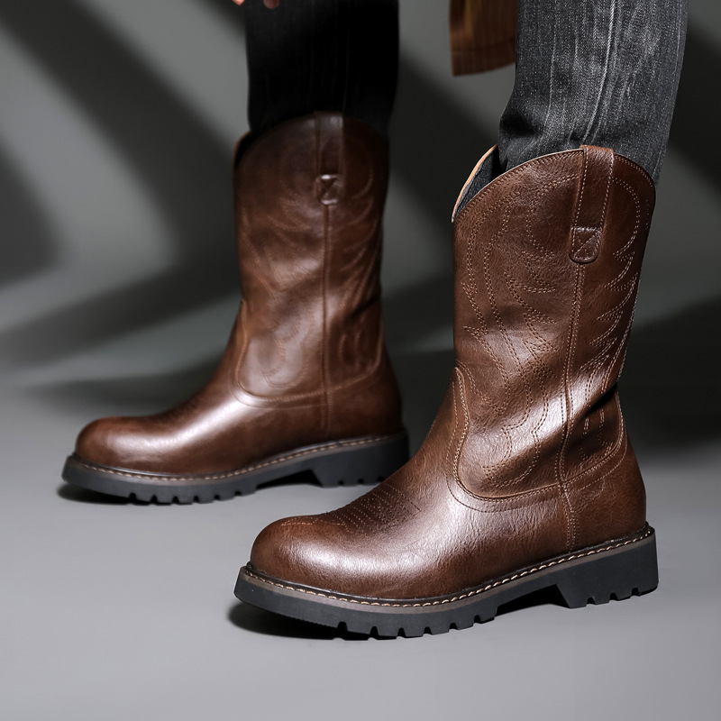 Fashion Mens Cowboy Boots New  - đánh giá và giá Mens Fashion Zapatos