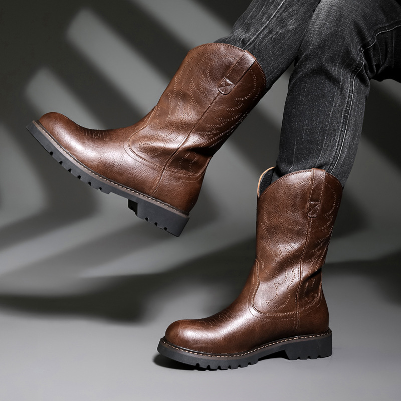 Fashion Mens Cowboy Boots New  - đánh giá và giá Mens Fashion Zapatos
