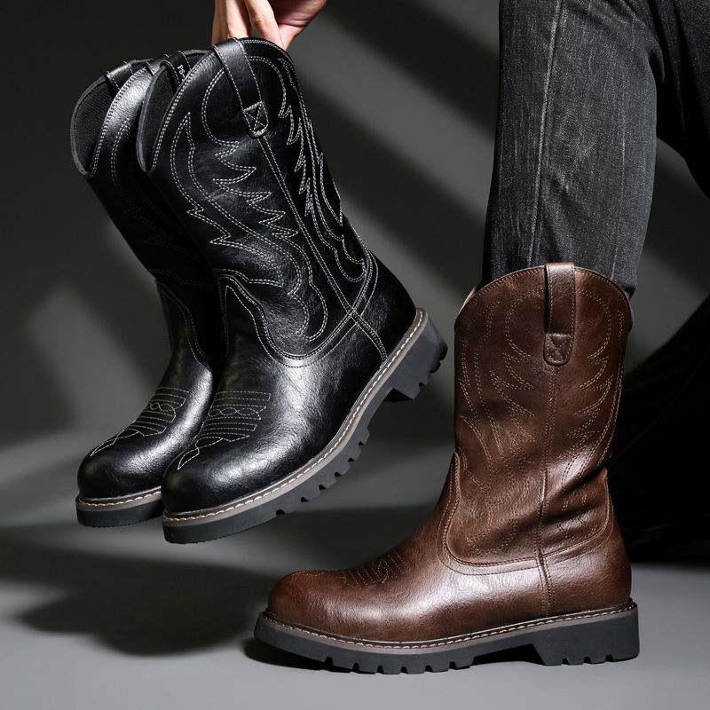 Fashion Mens Cowboy Boots New  - đánh giá và giá Mens Fashion Zapatos