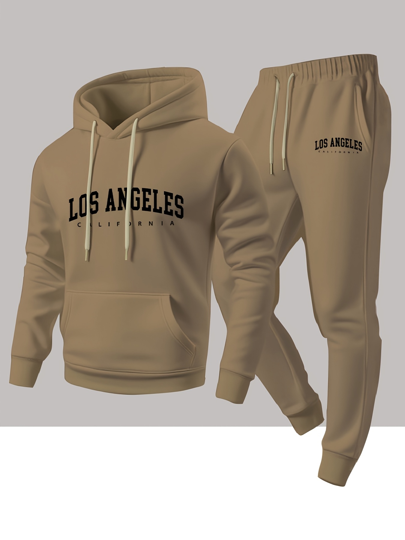 Men 2 Piece Tracksuit Los Ange - đánh giá và giá Streetwear Hoodie