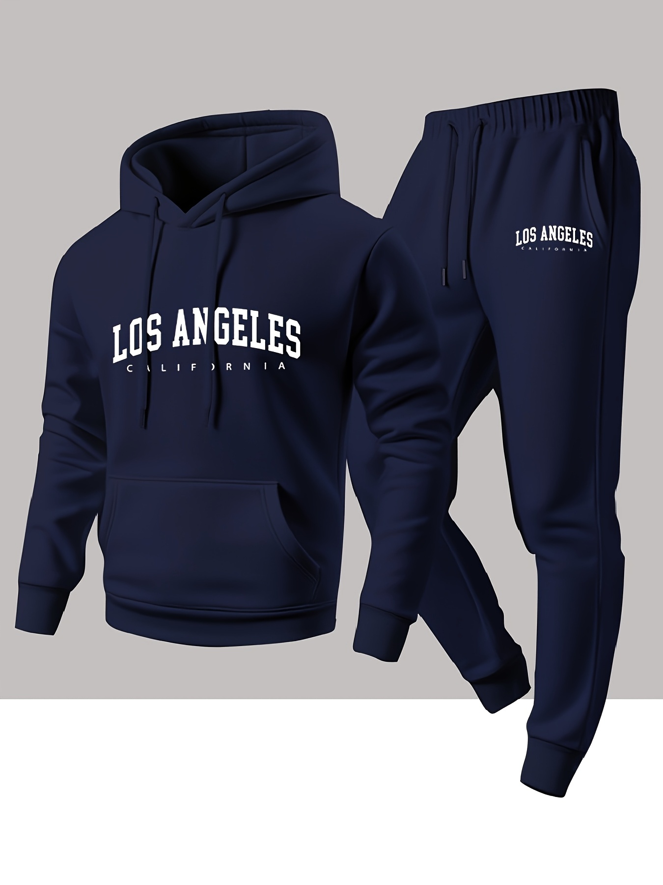 Men 2 Piece Tracksuit Los Ange - đánh giá và giá Streetwear Hoodie