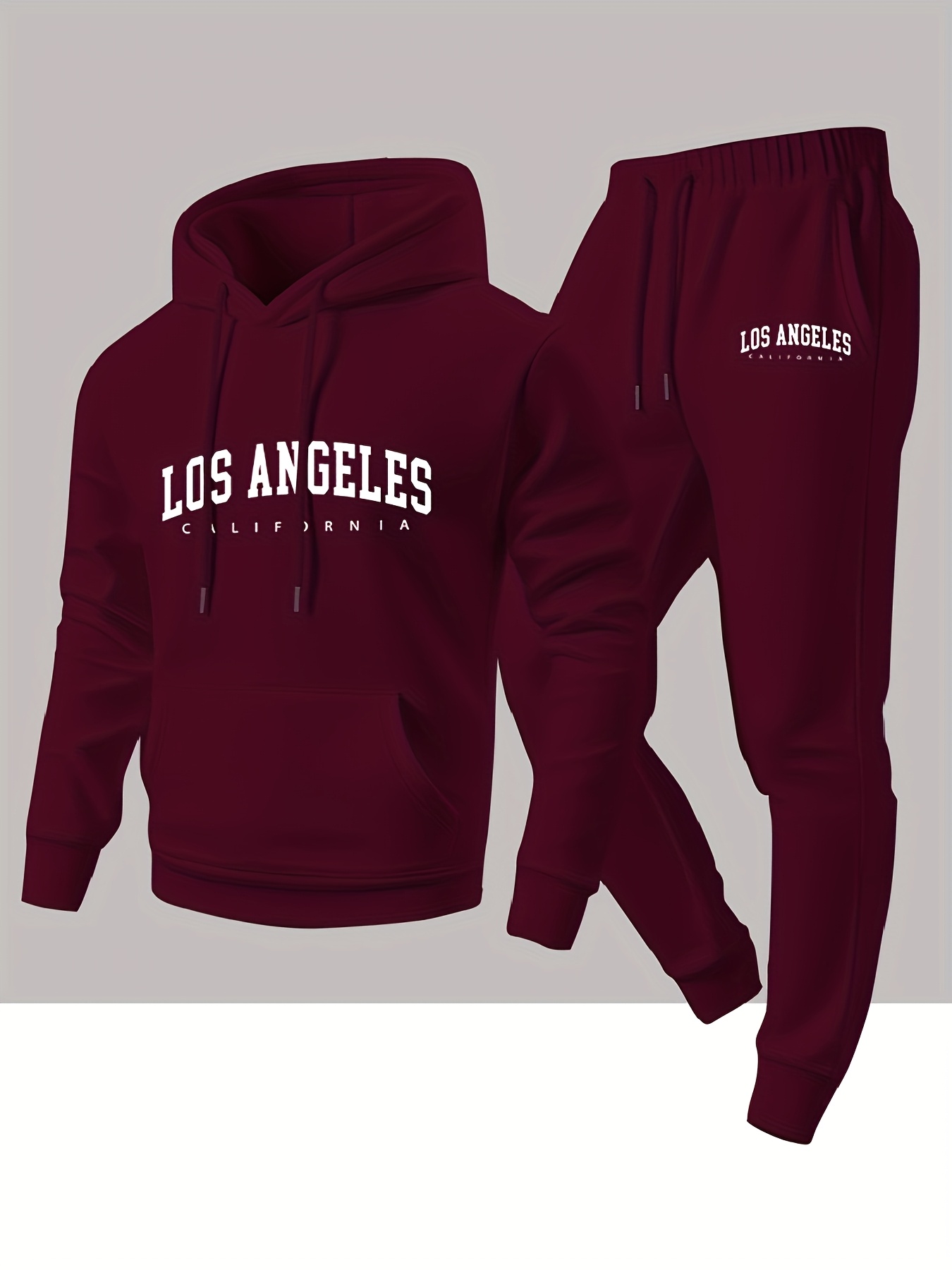 Men 2 Piece Tracksuit Los Ange - đánh giá và giá Streetwear Hoodie