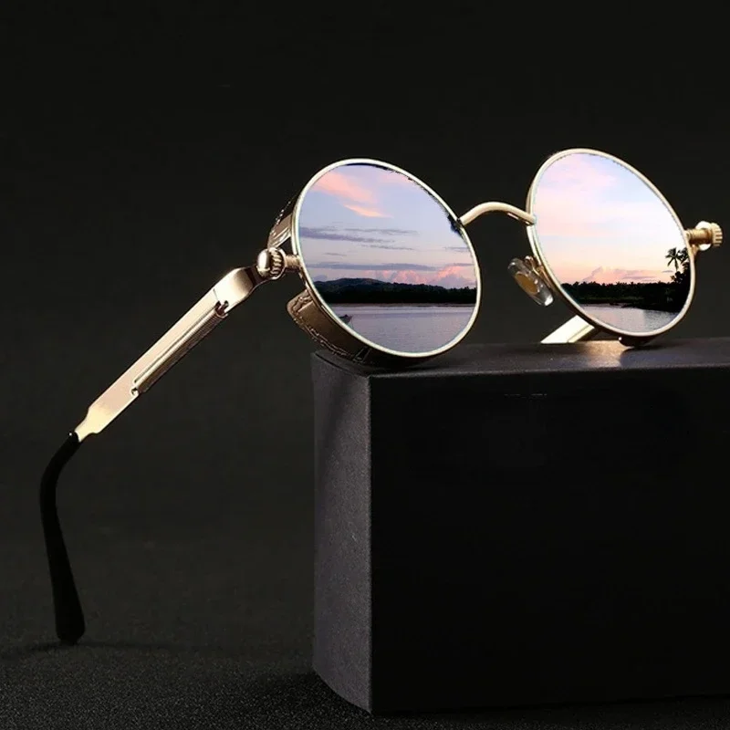 Classic Steampunk Sunglasses f - đánh giá và giá Men'S Fashion Round Glasses