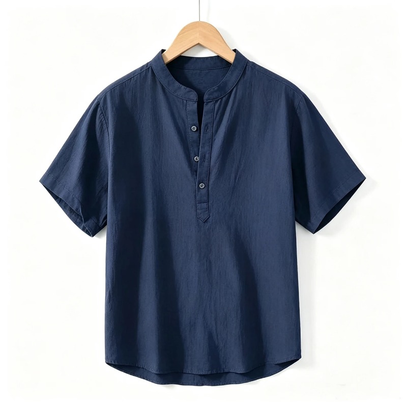 Men Cotton Linen Short-Sleeve  - đánh giá và giá Linen Shirt Summer