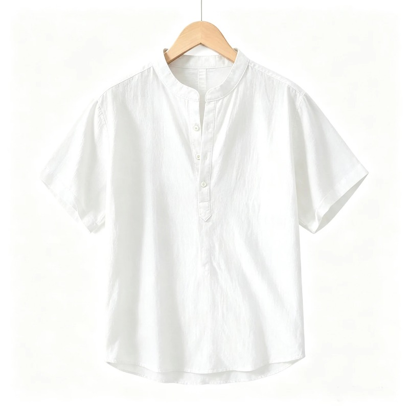 Men Cotton Linen Short-Sleeve  - đánh giá và giá Linen Shirt Summer