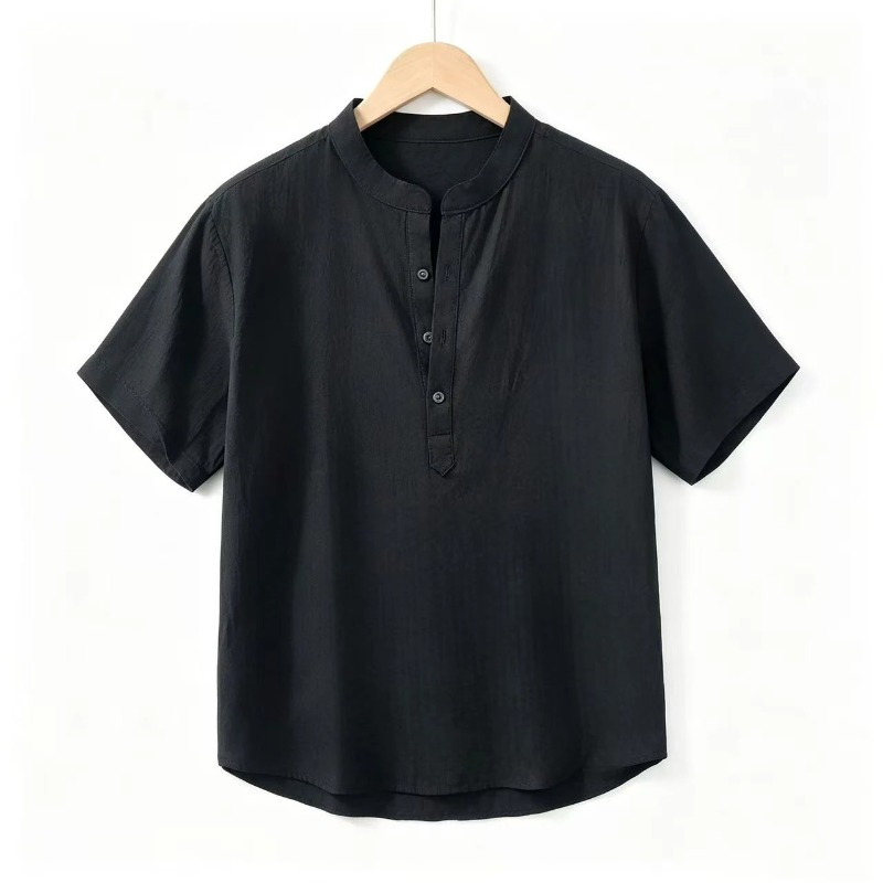 Men Cotton Linen Short-Sleeve  - đánh giá và giá Linen Shirt Summer