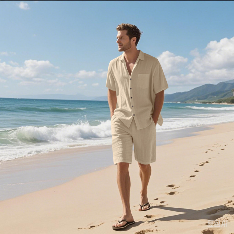 2026 Summer High Quality Men's - đánh giá và giá Linen Shirt Summer