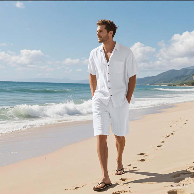 2026 Summer High Quality Men's - đánh giá và giá Linen Shirt Summer