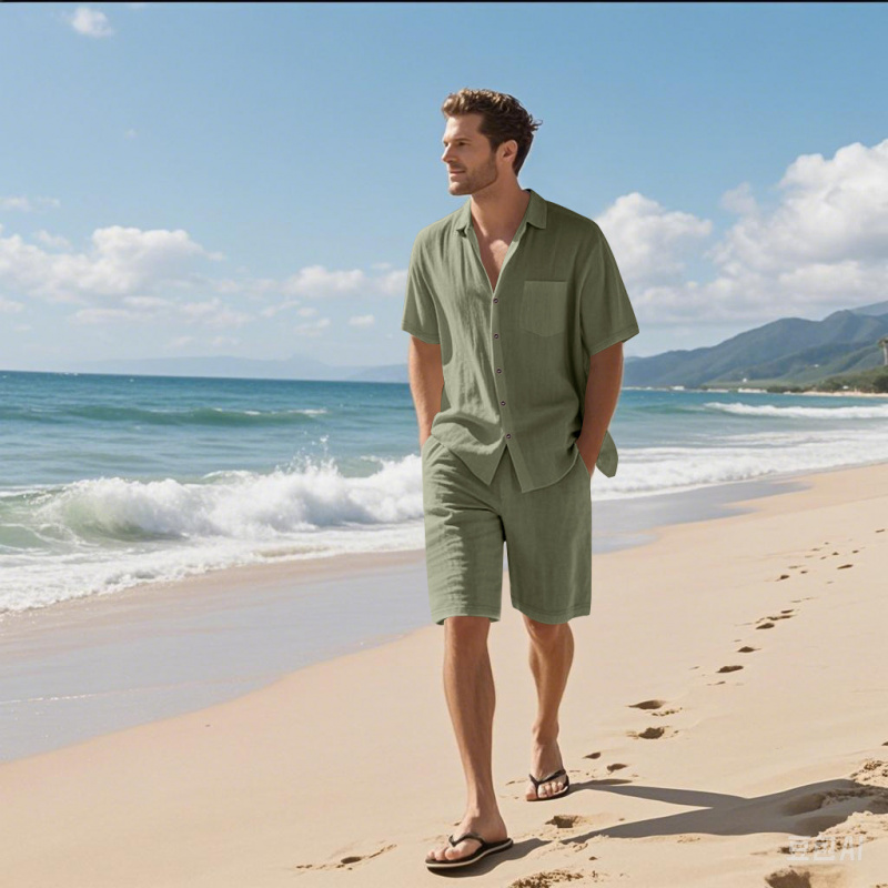 2026 Summer High Quality Men's - đánh giá và giá Linen Shirt Summer