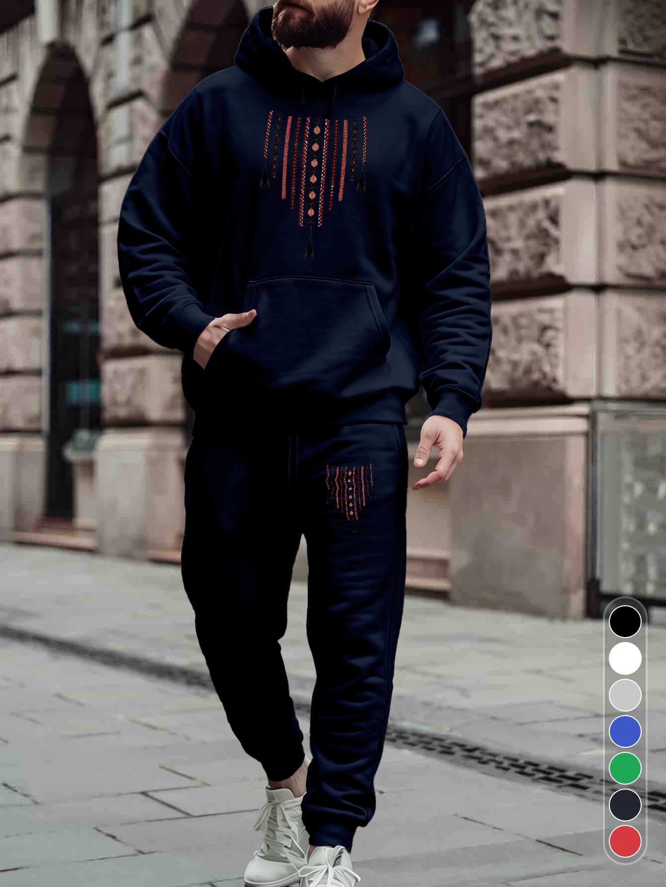 Men 2‑Piece Tracksuit Modern G - đánh giá và giá Streetwear Hoodie