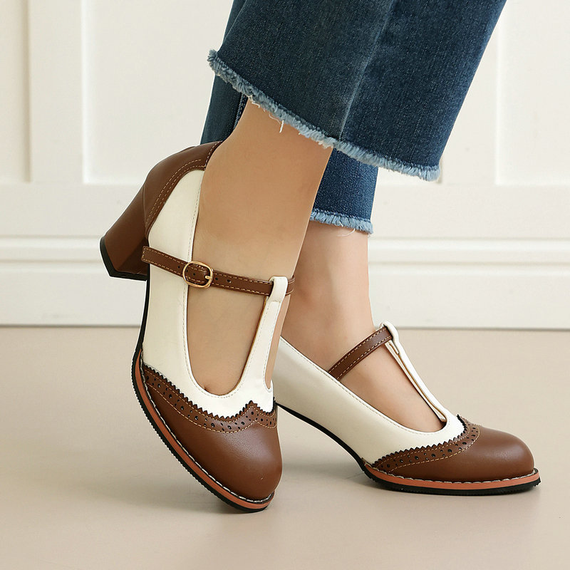 Women's Mary Jane Pumps T-Stra - đánh giá và giá Oxford Shoes Brogue