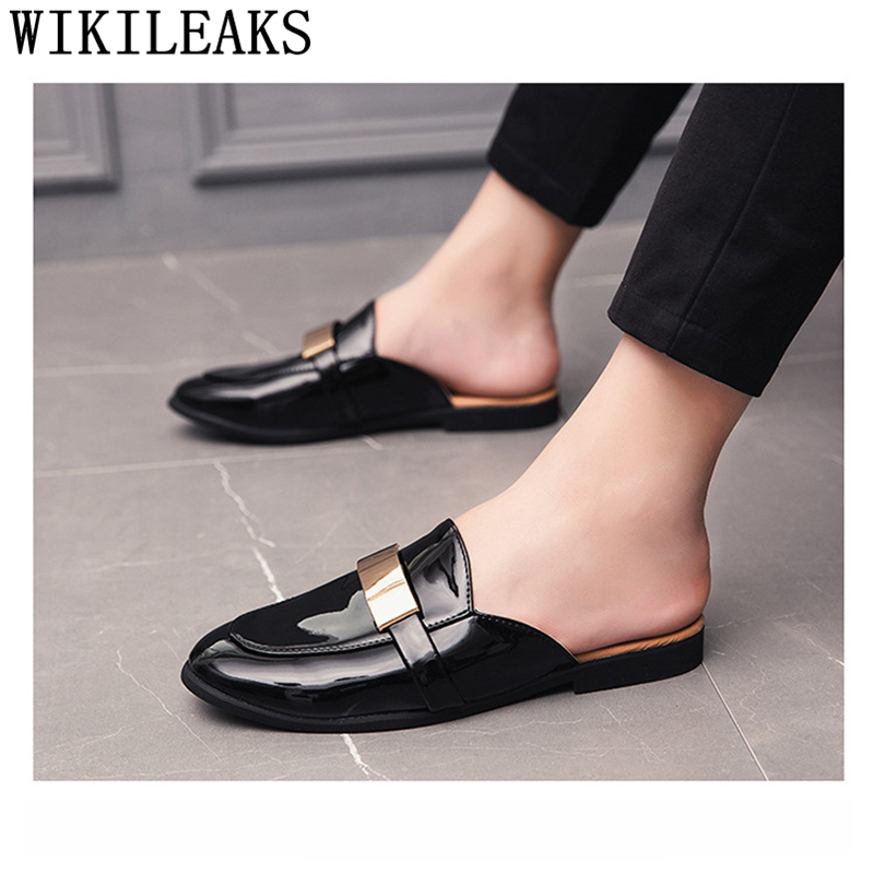 Đen Nửa Giày Cho Nam Bằng Sáng - đánh giá và giá Mens Fashion Zapatos