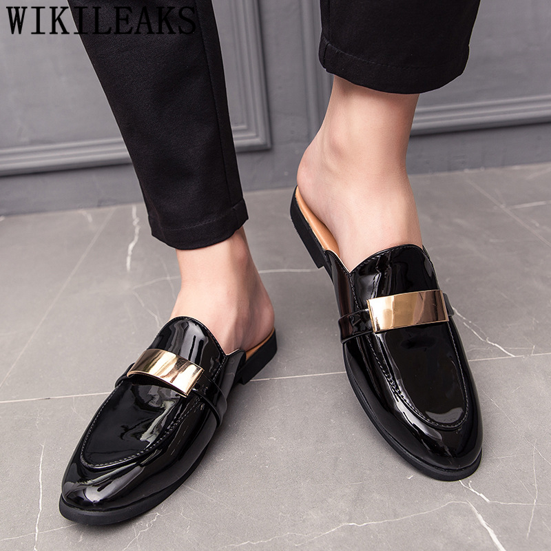 Đen Nửa Giày Cho Nam Bằng Sáng - đánh giá và giá Mens Fashion Zapatos