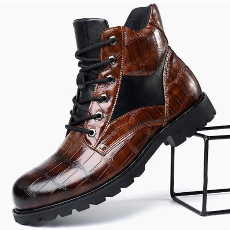 Brand Men Boots Grid Pattern S - đánh giá và giá Mens Fashion Zapatos