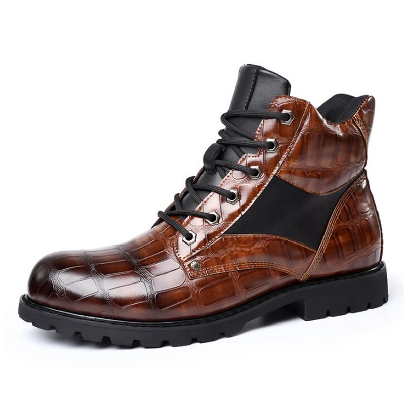 Brand Men Boots Grid Pattern S - đánh giá và giá Mens Fashion Zapatos